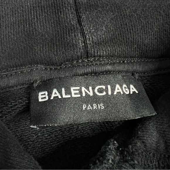 Balenciaga Black Sweatshirt Classic Pullover Style - Picture 3 of 4